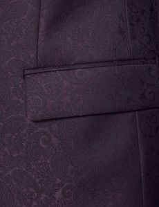 Wine Shawl Paisley Jacket-preview6