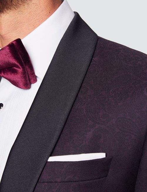 Wine Shawl Paisley Jacket-preview