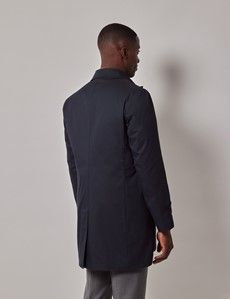 Navy Rain Mac with Removable Lining-preview5