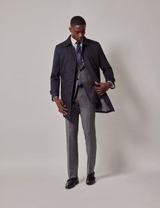 Navy Rain Mac with Removable Lining-preview9