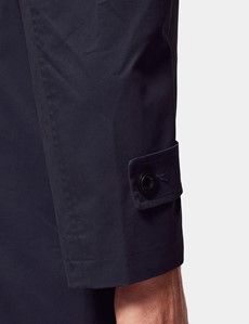 Navy Rain Mac with Removable Lining-preview5