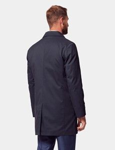 Navy Rain Mac with Removable Lining-preview3