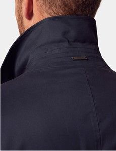 Navy Rain Mac with Removable Lining-preview4