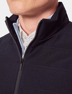 Navy Quilted Gilet
