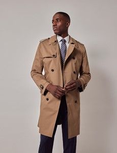 Khaki Beige Trench Coat-preview1