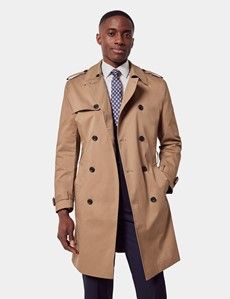 Khaki Beige Trench Coat
