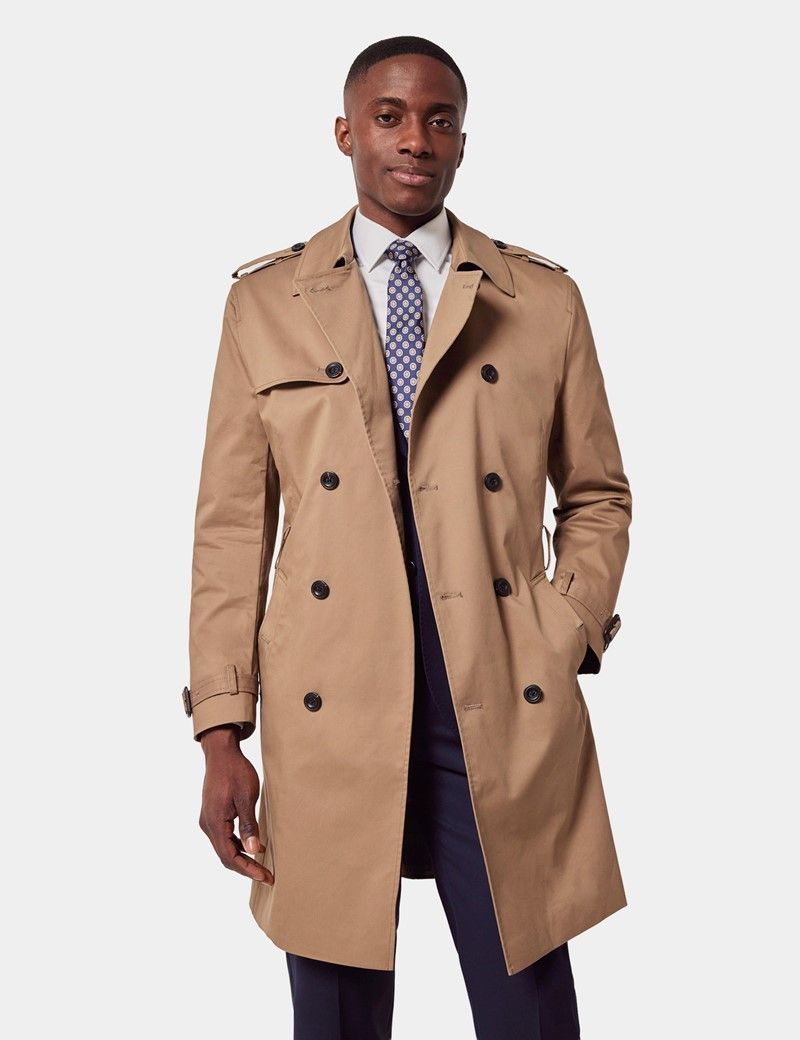 Khaki Beige Trench Coat