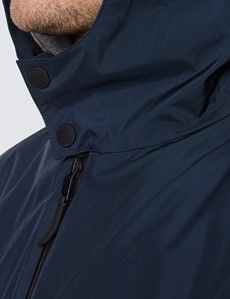 Navy Packaway Hooded Mac-preview9