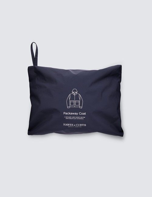 Navy Packaway Hooded Mac-preview