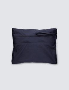 Navy Packaway Hooded Mac-preview4