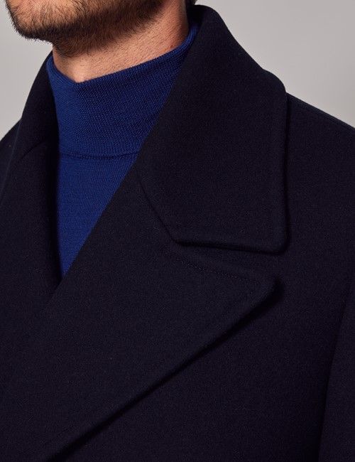 Navy Wool Peacoat-preview