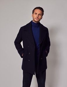Navy Wool Peacoat