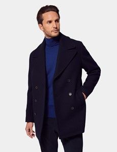 Navy Wool Peacoat