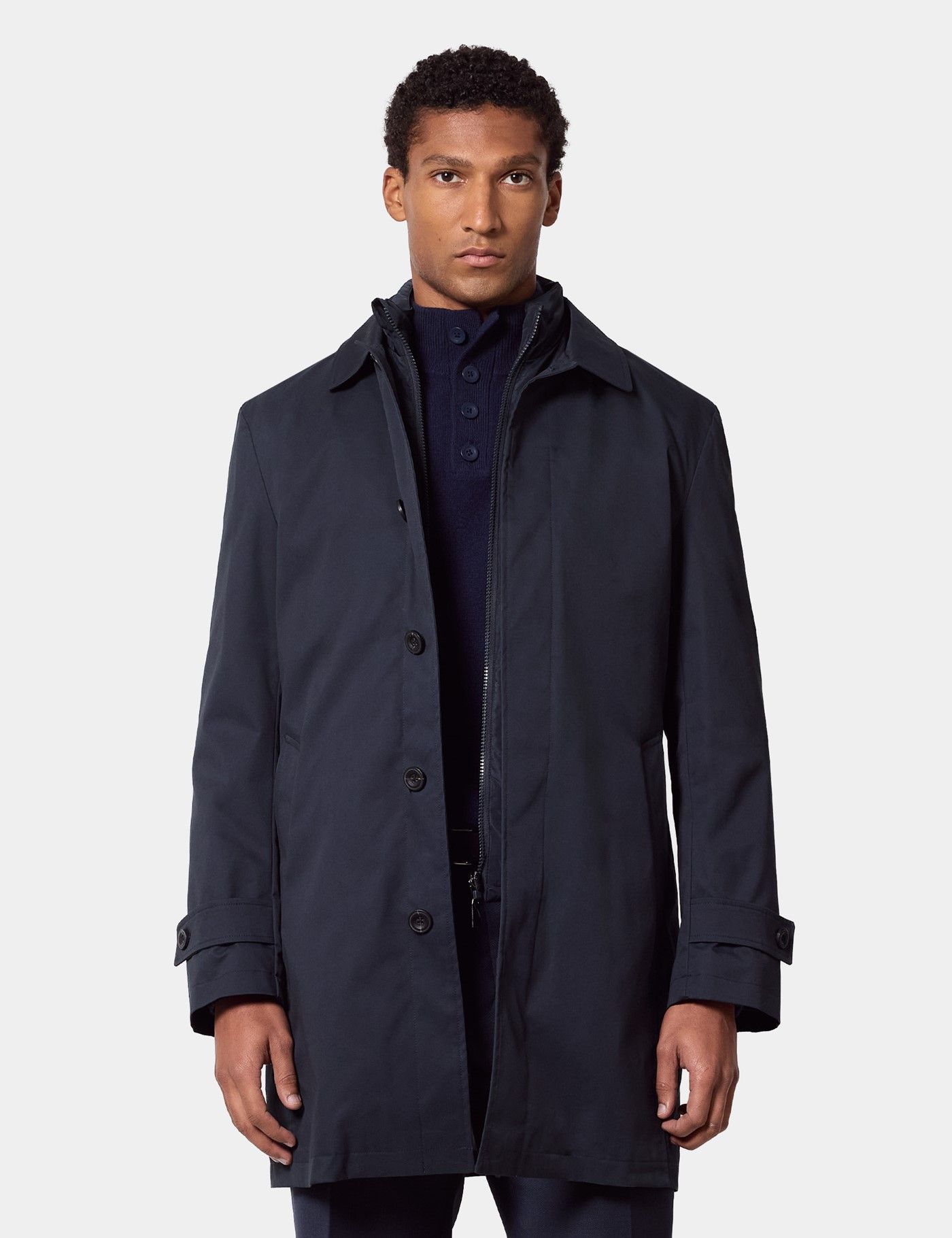 Navy 3-in-1 Mac Coat