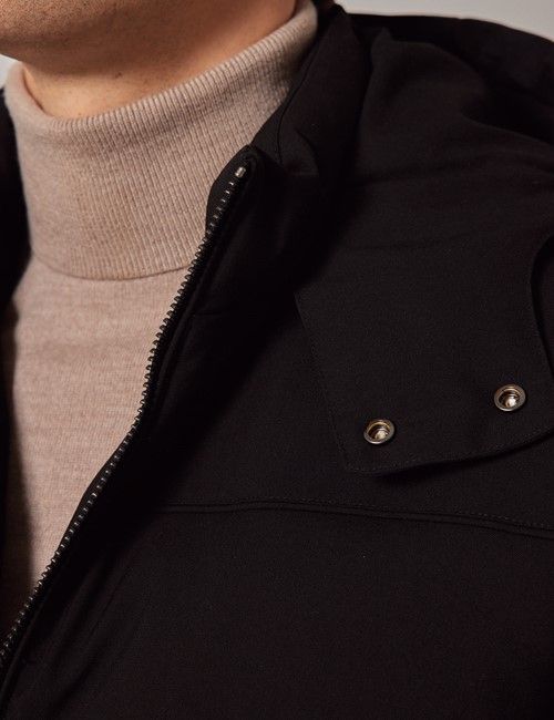 Black Hooded Padded Coat-preview