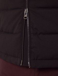 Black Hooded Padded Coat