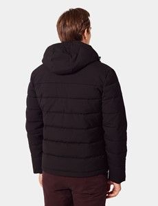 Black Hooded Padded Coat