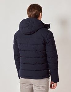 Navy Hooded Padded Coat-preview4