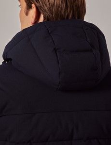 Navy Hooded Padded Coat-preview5