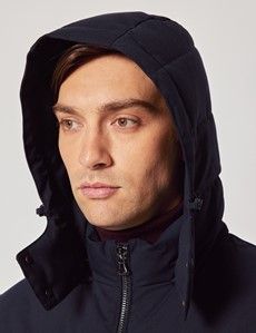 Navy Hooded Padded Coat-preview7