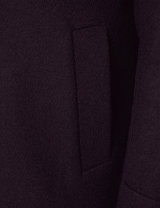 Navy Wool Funnel Neck Coat-preview2