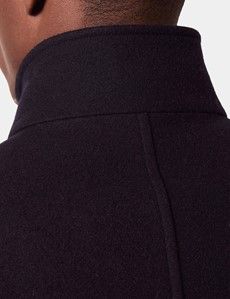 Navy Wool Funnel Neck Coat-preview5