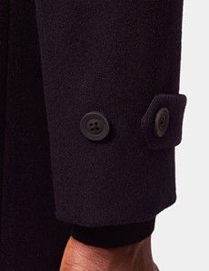 Navy Wool Funnel Neck Coat-preview6