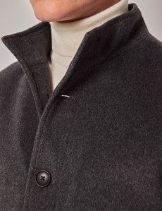 Grey Wool Harrington Jacket-preview2