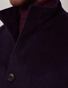 Navy Wool Harrington Jacket-preview2
