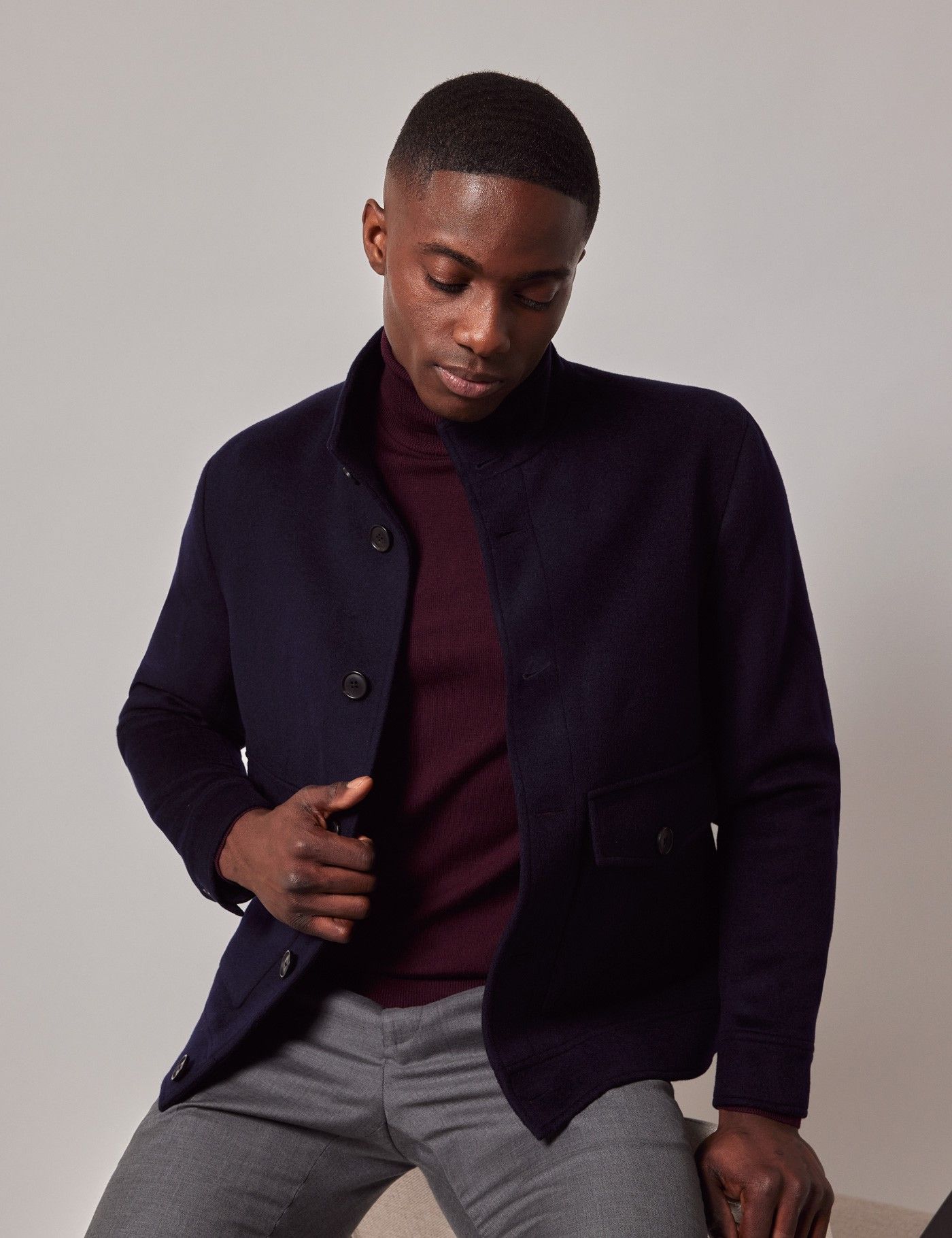 Navy Harrington Jacket-preview