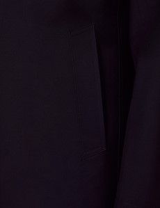 Navy Bonded Wool Mac-preview2