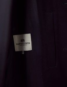 Navy Bonded Wool Mac-preview3