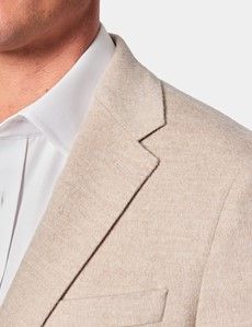 Slim Fit Beige Blazer