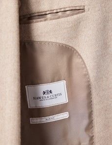 Slim Fit Beige Blazer