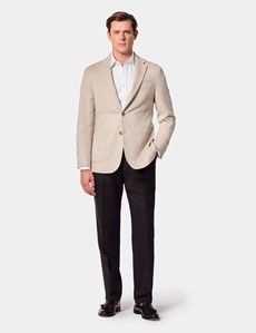 Slim Fit Beige Blazer