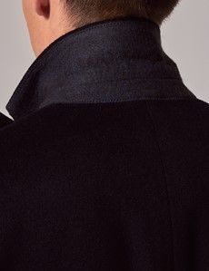 Navy Italian Wool Coat - 1913 Collection-preview7