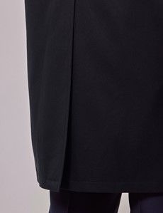 Navy Italian Cotton Blend Raincoat - 1913 Collection-preview8