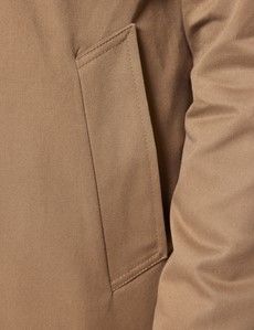 Beige Italian Cotton Blend Raincoat - 1913 Collection-preview3