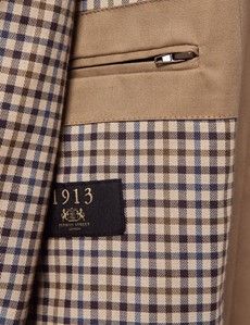 Beige Italian Cotton Blend Raincoat - 1913 Collection-preview4