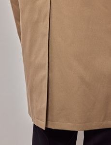 Beige Italian Cotton Blend Raincoat - 1913 Collection-preview8