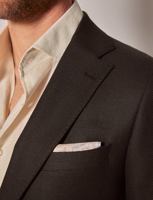 Dark Green Hopsack Wool Blazer - 1913 Collection-preview