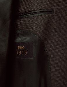 Dark Green Hopsack Wool Blazer - 1913 Collection-preview3