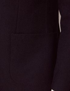 Navy Hopsack Wool Blazer - 1913 Collection-preview3