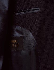 Navy Hopsack Wool Blazer - 1913 Collection-preview4