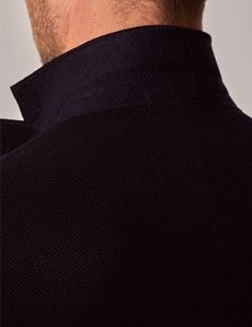 Navy Hopsack Wool Blazer - 1913 Collection-preview6