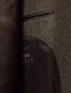 Green Flannel Wool-Mohair Blazer - 1913 Collection-preview4