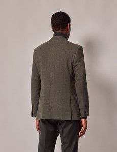 Green Flannel Wool-Mohair Blazer - 1913 Collection-preview5