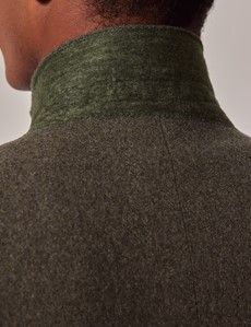 Green Flannel Wool-Mohair Blazer - 1913 Collection-preview6