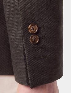 Slim Fit Dark Green Semi Plain 1913 Blazer