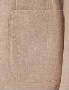 Sand Semi Plain Cotton-Wool Blazer - 1913 Collection-preview2